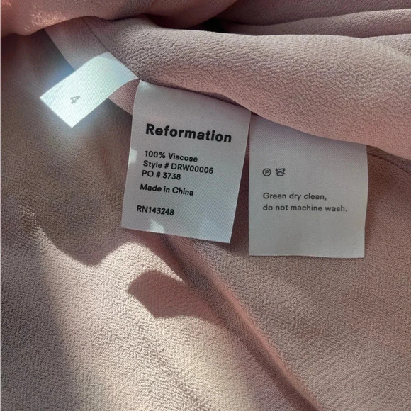 Reformation Elyse Pink Floral Sleeveless Smocked Mini Dress Women Size 4… - Picture 8 of 10